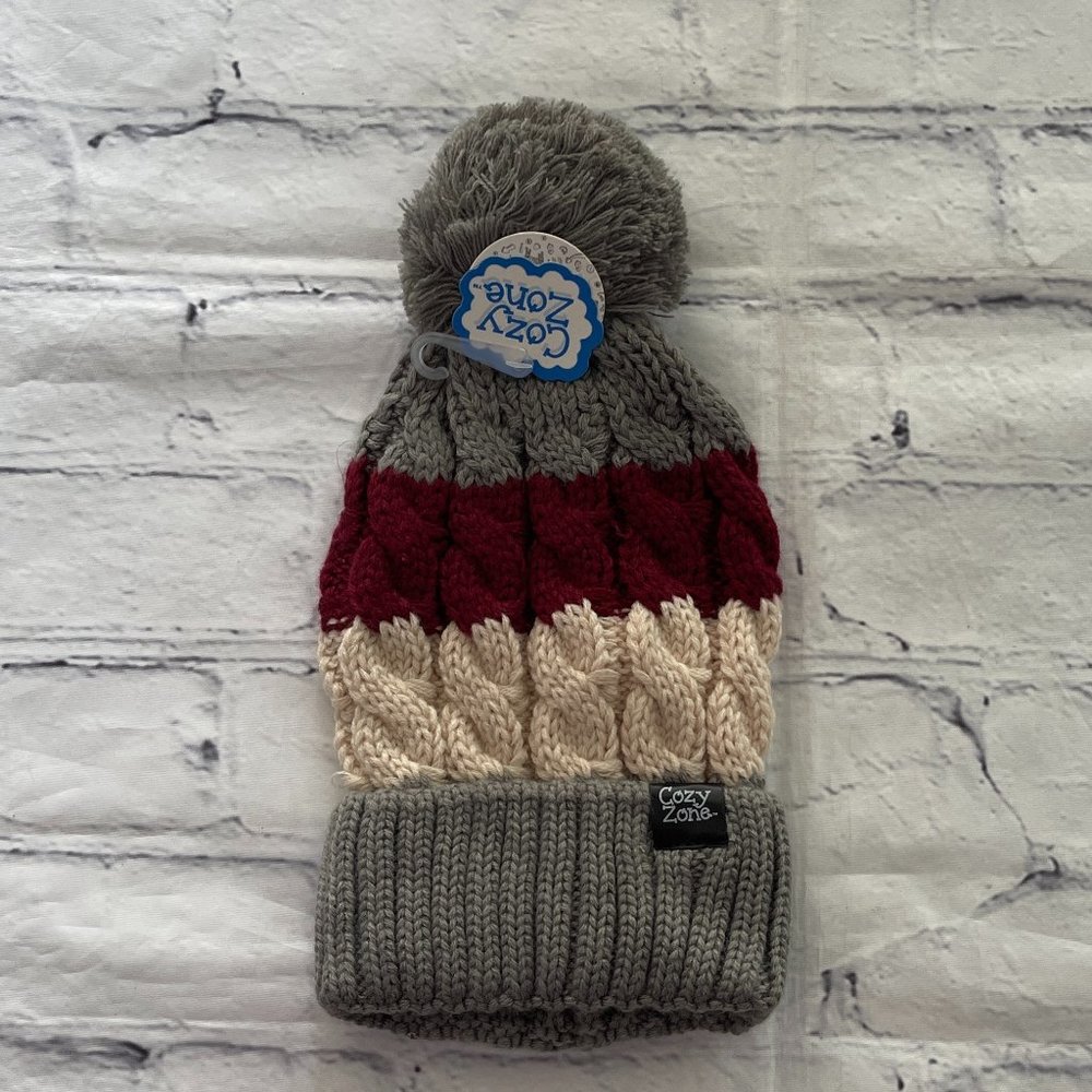 Cozy Zone Knit Ball Beanie